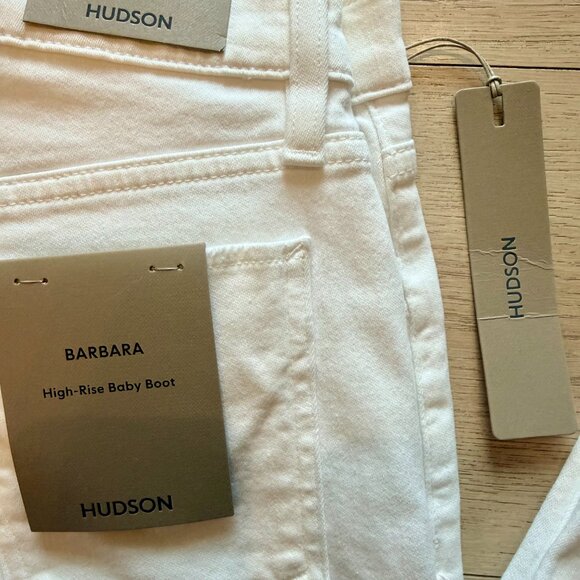Hudson Barbara High-Rise Baby Bootcut Jean w/ Slit Hem Size 27 - Picture 3 of 7